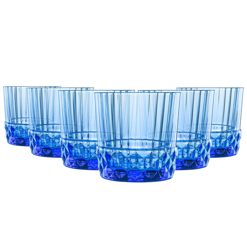 America '20s Whisky Glasses, 6, Blue, 300mL