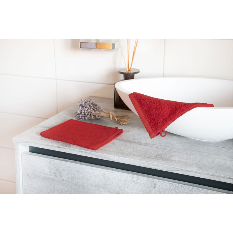Midweight Washcloth, Red
