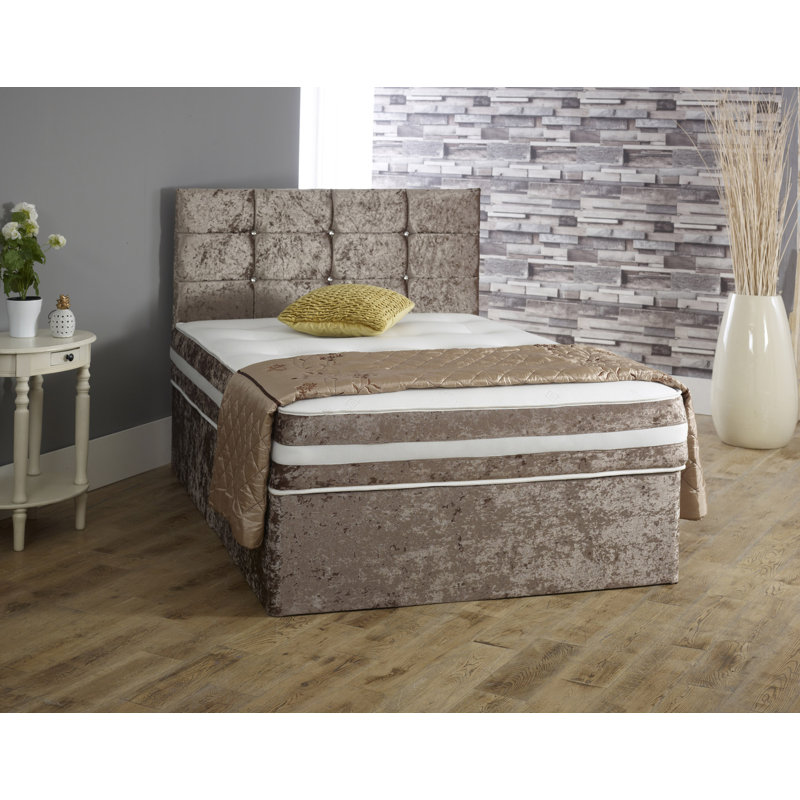 Ceda Pocketsprung Divan Bed Set, Truffle, Kingsize (5'), No Drawer