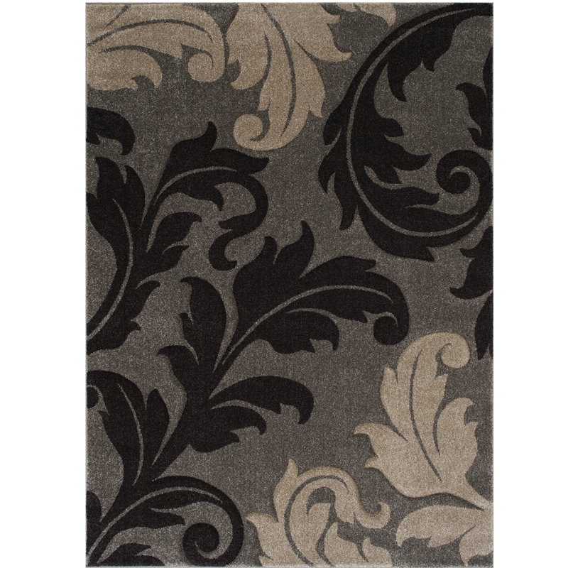 Floral Indoor Rug, Rectangle 5'2" x 7'2"