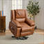 Fauteuil inclinable en polyuréthane chauffant et massant à distance pour personnes âgées-180653434