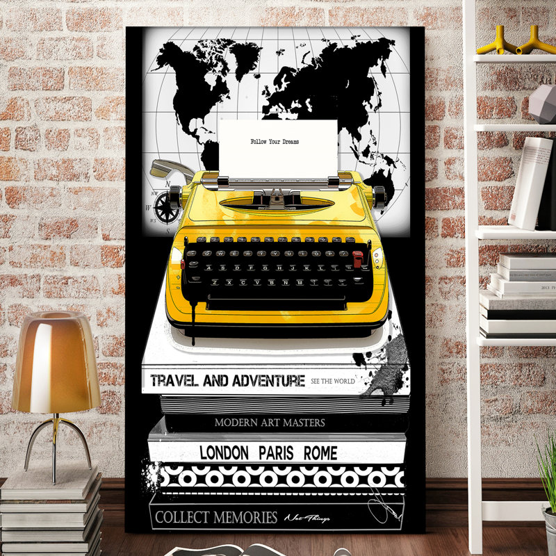« follow your rêve », reproduction d’impression sur toile encadrée, H 60 po x l 36 po x P 1,5 po, Toile tendue