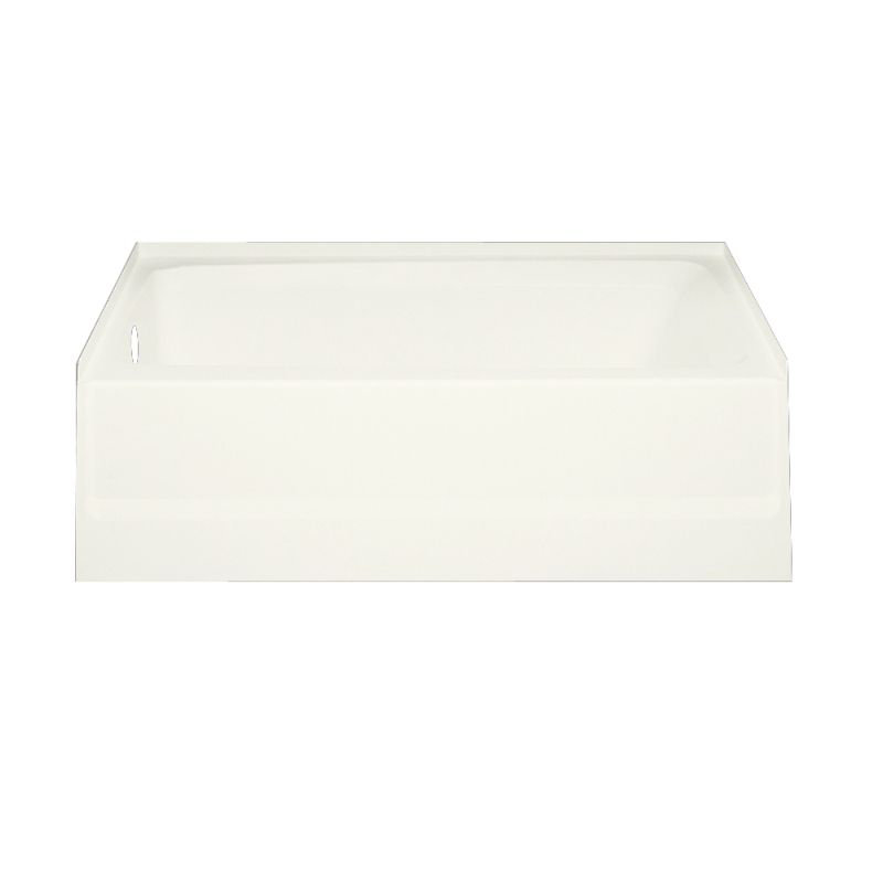 Baignoire de trempage autoportante 60 po. x 30 po. veritek, Blanc, Côté gauche