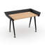 Broshous Metal Base Writing Desk-493866327