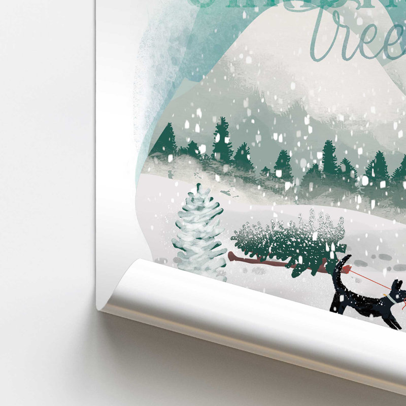 «Christmas Fun in Snow IV», reproduction, Sans cadre, papier, H 16 po x l 20 po