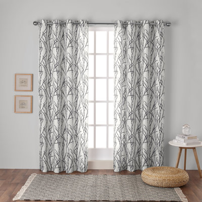 Panneau de rideau simple Floral Home