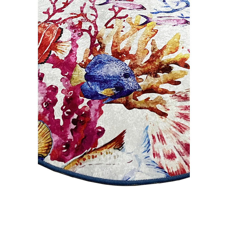 Luxury Bathmat, Antibacterial, 100% Polyester, 47.2 in Diameter | 700 g/m², 0.4 in Pile Height, Non-Slip Underside | Machine Washable, Perfect for Bathroom & Spa | Soft, Durable, Easy to Clean