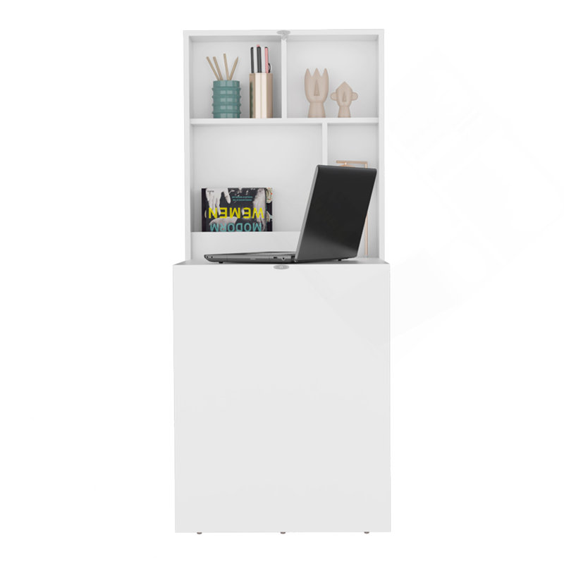 Table flottante, bureau, blanc