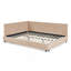 Structure de lit capitonnée rembourrée, structure de canapé-lit avec dossier et accoudoirs confortables, lit pour chambre à coucher, salon, velours-1602039032