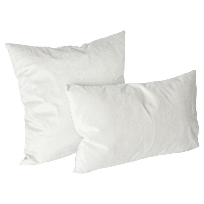 Rectangular Lumbar Cushion with Filling, Cream