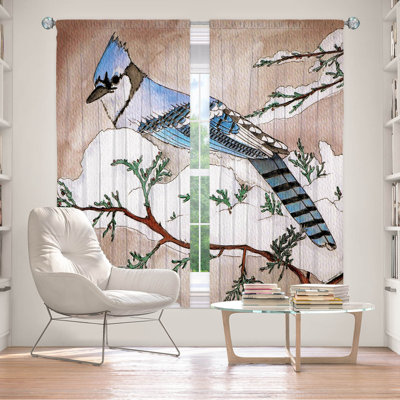 Paire de rideaux occultant en polyester Adalya