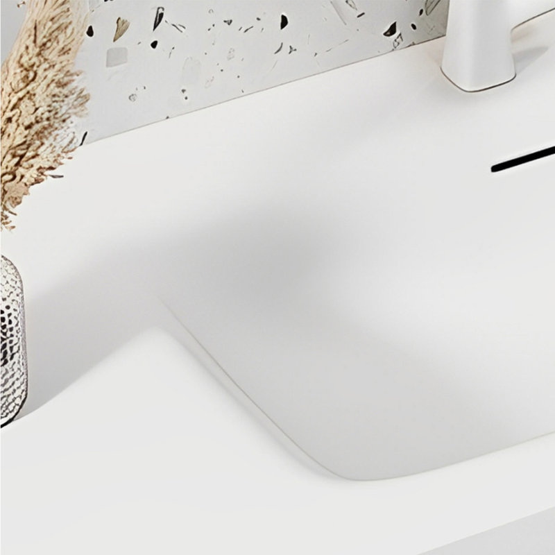 French cream style rest room bathroom cabinet, 47"
