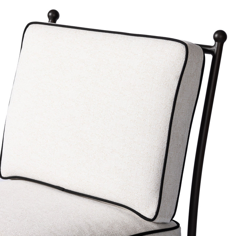 Tally Outdoor Dining Chair - Box Cushion-Alessi Linen