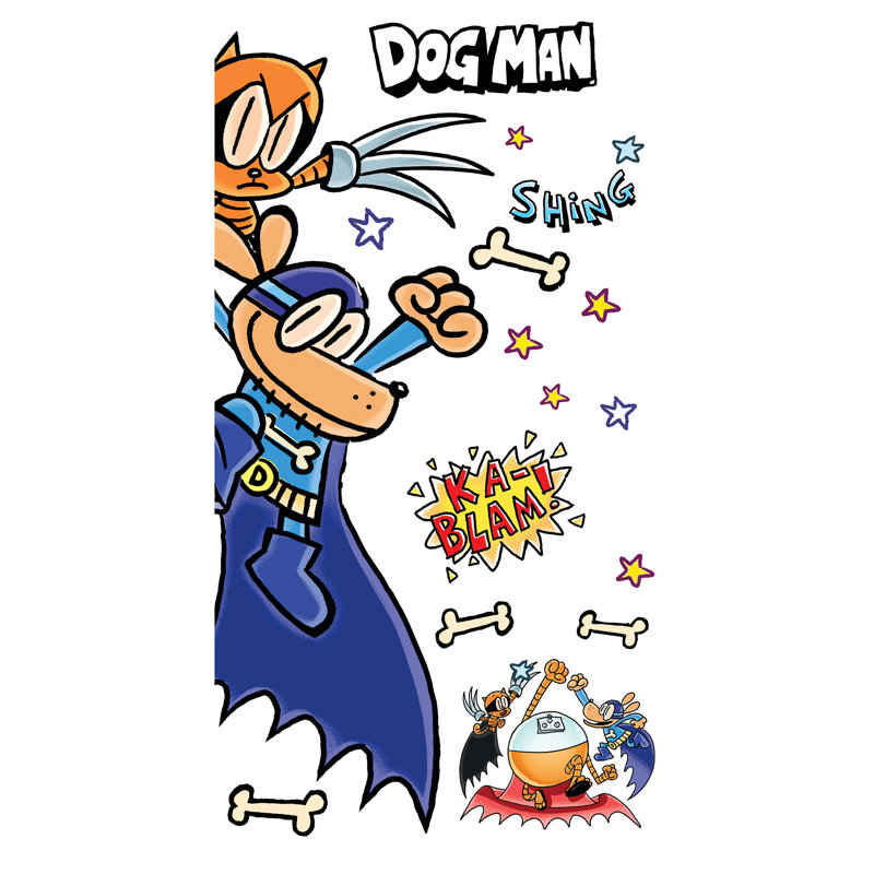 Dog Man Supa Buddies Wall Decals