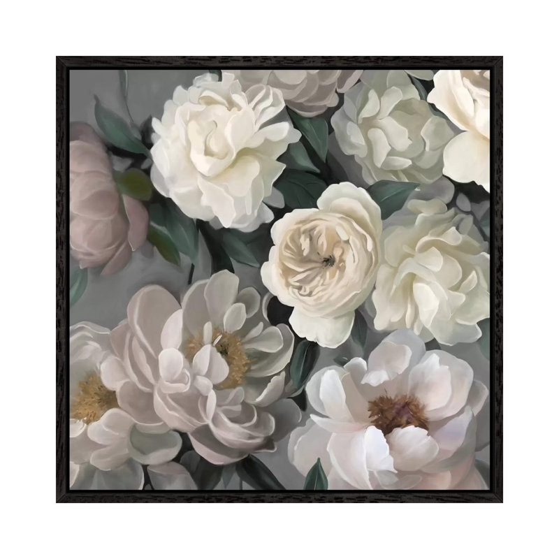 Garden Glory by Carol Robinson - Print on Canvas, Black Framed, 45.72 cm H x 45.72 cm W