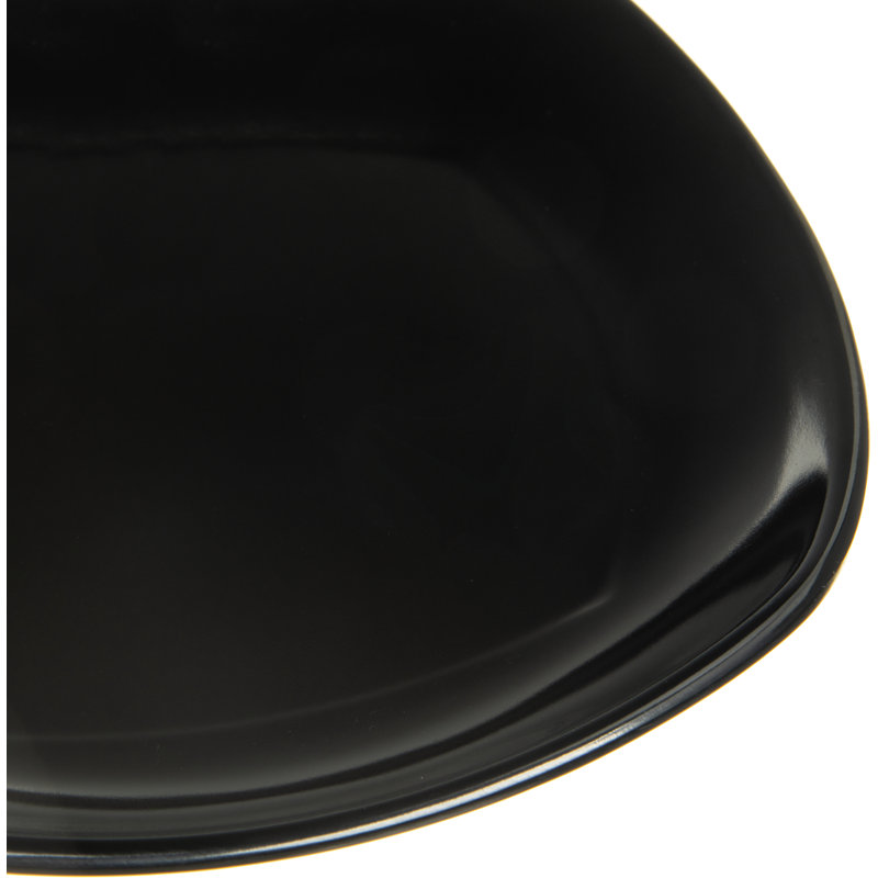 7.75" Melamine Salad or Dessert Plate, Black