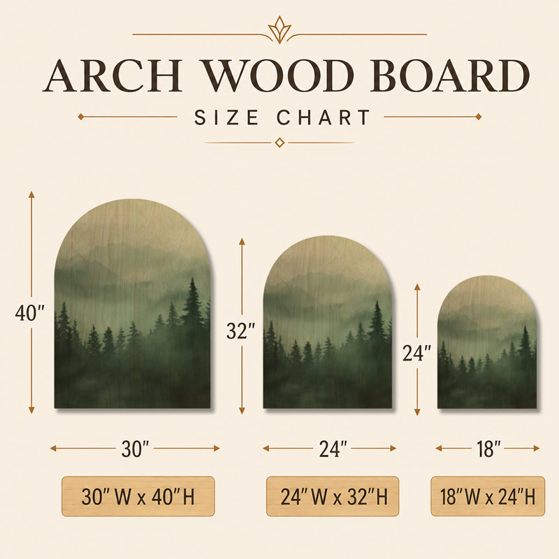 Highland Pine Forest I - impression d'art mural en bois arqué Woodland, H 32 po x l 24 po, Arch
