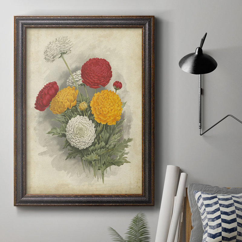 " Ranunculus Florilegium I ", 20" H x 16" W x 2.5" D