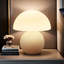 Modern LED Mushroom Table Lamp, Bedside Nightstand Small Lamp for Bedroom, Cute Mini Lamp Dimmable, Unique Home Decor