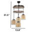 Luminaire suspendu en bois