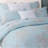  800TC 100% Egyptian Cotton Duvet Cover Set，3pcs Luxury Vintage Tassel Blower in Light Blue Bedding Set, Aesthetic Botanical Pattern for Bedroom Guest Room Student Dorm All Seasons-121833563-101674895
