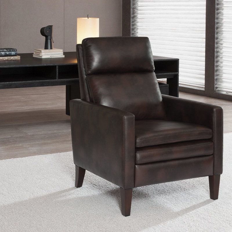 Fauteuil inclinable par pression Vaughn CloudSoft: moelleux en similicuir confortable et inclinable