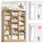 Wakil 74"H X 59"W 6-Tier Large Wood Storage Bookcase-1505956703