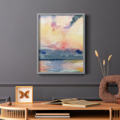 Prism Seascape II, reproduction encadrée - bois massif