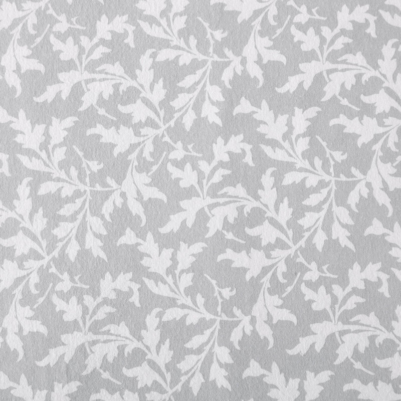 Brushed Cotton Flannel Sheet Set, King Sheet Set with 2 Pillowcases, Crestwood Gray