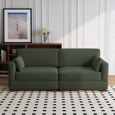 Vontavious 217.9Cm Square Arms Sofa