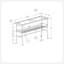Table d'appoint, console, vestibule, étroit, canapé, salon, chambre à coucher, verre trempé transparent, métal argenté, contemporain, moderne