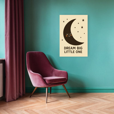 Moonlit Dreams Dreamy Abstract Contemporary Landscape Nature Wall Art Print 1 Piece Wrapped Canvas Wall Art