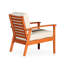Fauteuil en eucalyptus profond avec vernis à l'huile naturelle et coussins bourgogne attrayants-1710915587-1710915591