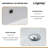 20" L x 14" W Undermount Bathroom Sink Rectangular White Ceramic Bathroom Sink Vanity Basin with Overflow