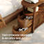 Table de bout en bois massif avec 2 tiroirs, table d'appoint étroite entièrement assemblée, table de chevet mince pour la chambre à coucher, petits espaces, salon-1986617194