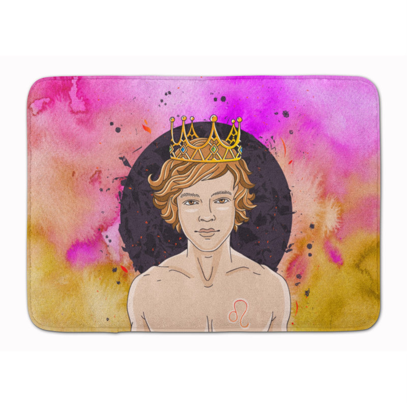 Tapis pour salle de bain en mousse à mémoire de forme leo zodiac