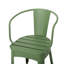 Ensemble de chaises bistro 3 pièces en métal, extérieur, fer, eau, siège de 24,03 po, table d'extérieur profonde de 16,25 po, thermolaqué, 30 po et 18 po