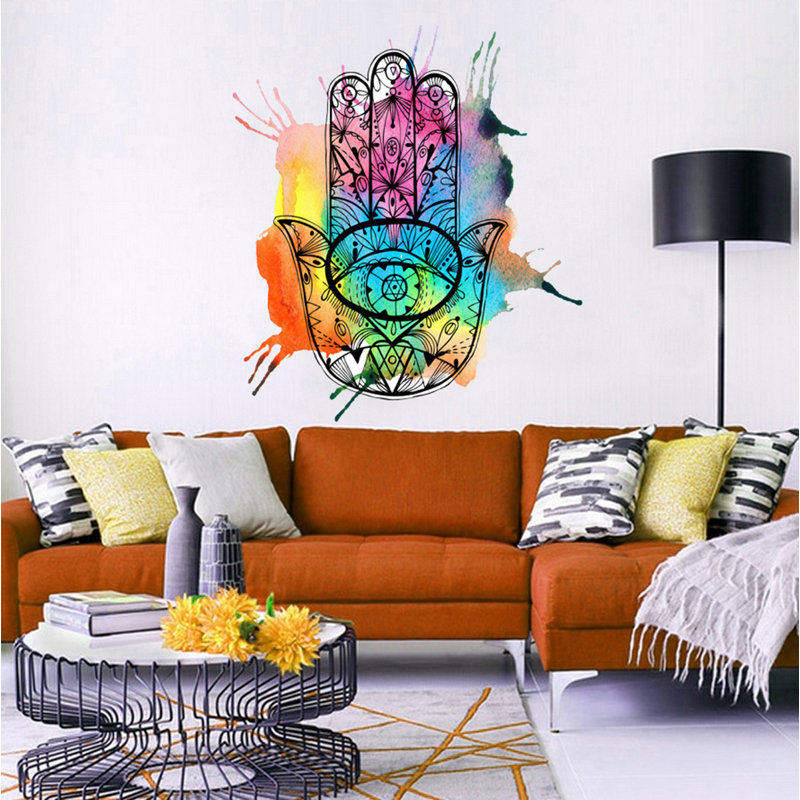 Adhésif décoratif Hamsa Adri, H 46 po x l 55 po