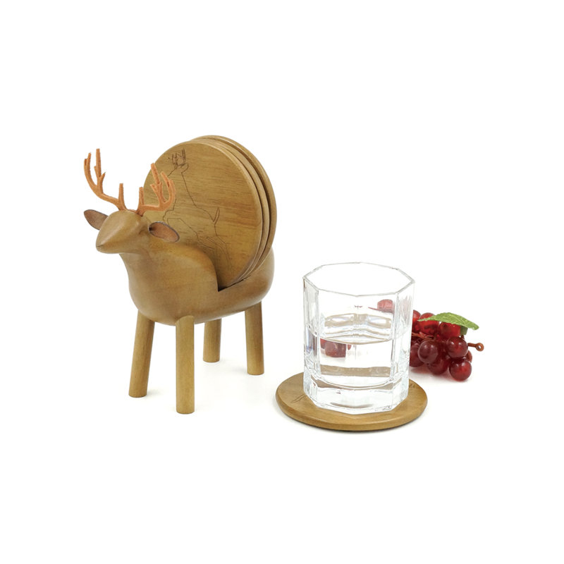 Sous-verre en bois de renne