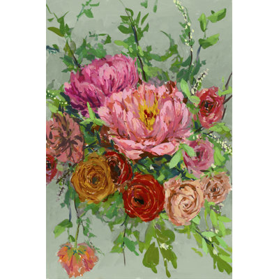Vintage Bouquet I 1 Piece Wrapped Canvas Wall Art
