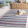 Vesey Hand Woven Cotton Striped Rug