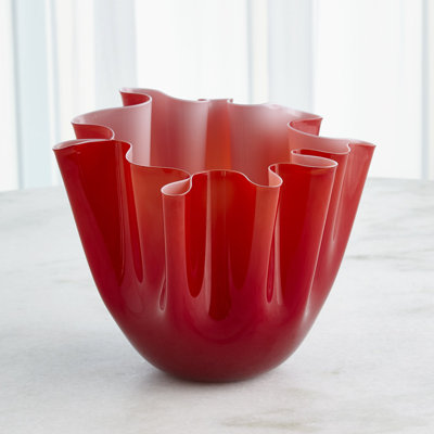 Handkerchief Handmade Glass Table Vase
