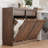 Laundry Hamper Cabinet, with Single Tilt Out Storage Baskets, 20 Gallon Farmhouse Trash Can Cabinet with 2 Drawer, Hidden Wood Laundry Hamper for Bathroom-1209685504-1209685564