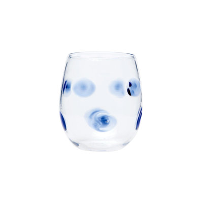 Drop 10oz. Handmade Stemless Wine Glass