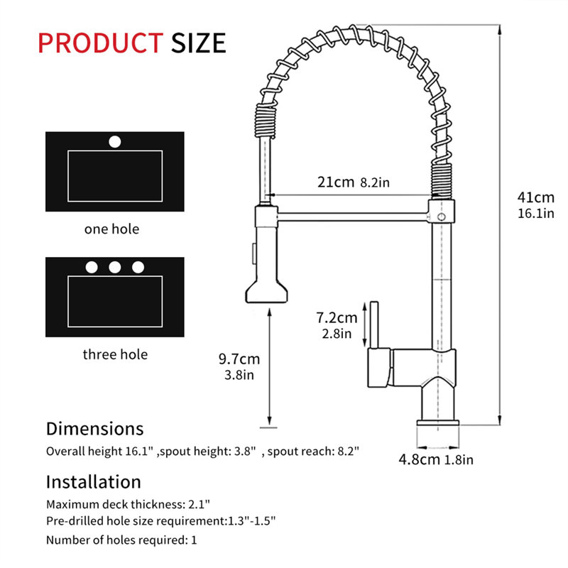 FLG Pull Down Kitchen Faucet