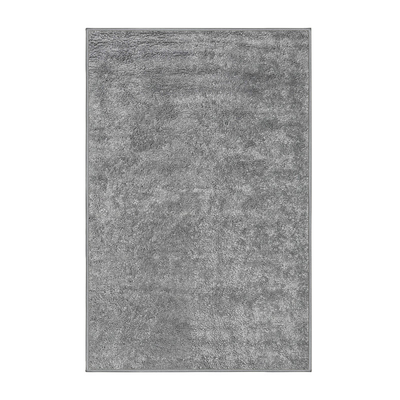 Tapis contemporain gris, Rectangle 2 pi x 5 pi