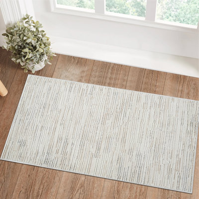 Rug Modern Indoor Runner Rug, Beige Cream.