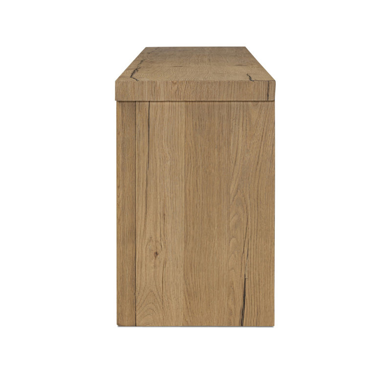 Laredo TV Stand - Smoked Black Veneer, Light Brown