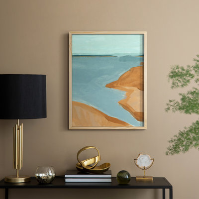 «Out on the Sandbar I», reproduction encadrée - bois massif