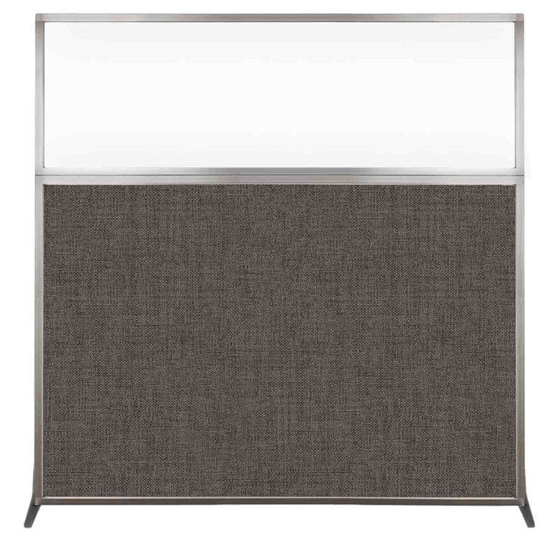 Cloison portative transparente 6 ", Moka, H 72 po x l 72 po x P 15 po